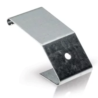 Crochet de fixation bouclé sûr boite à ressort pour rideaux métalliques (enroulement intérieur)