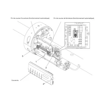 Kit de motorisation des rideaux metalliques avac l'axe 76 (double moteur)